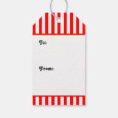 ラグビープレーヤークリスマスギフトタグ ギフトタグ (裏面)