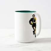 ラグビープレーヤー二音マグカップ ツートーンマグカップ (正面右)
