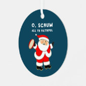 ラグビープレーヤー収集可能 メタルオーナメント (正面左)