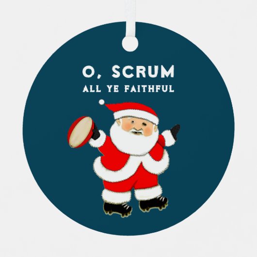 ラグビープレーヤー収集可能 メタルオーナメント (正面)