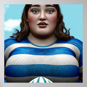 ラグビープレーヤー – キャンバスアートプリント ポスター