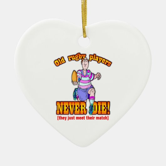 ラグビープレーヤー セラミックオーナメント (正面)