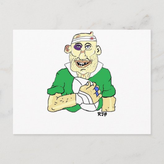 ラグビープレーヤー ポストカード (正面)