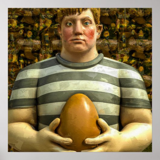 ラグビープレーヤー – ラグビー絵画ズプリント ポスター (正面)