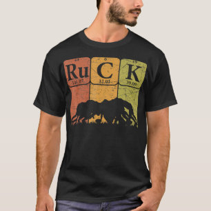 ラグビープレーヤーNeラグビー周期表要素 Tシャツ
