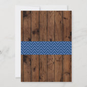 ラグビーベイビーシャワーアメリカンフットボールボーイ招待状 招待状 (裏面)