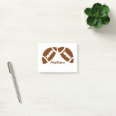 ラグビーベースボールスポーツを追加する名前の少年の子供の男性のギフト ポストイット (オフィス)