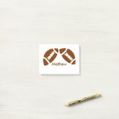 ラグビーベースボールスポーツを追加する名前の少年の子供の男性のギフト ポストイット (デスク上)