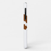 ラグビーベースボールスポーツを追加する名前の少年の子供の男性のギフト Case-Mate iPhoneケース (裏面/左)