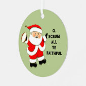 ラグビーホリデーギフト メタルオーナメント (正面左)