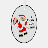 ラグビーホリデーギフト メタルオーナメント (正面右)