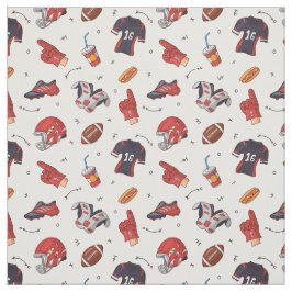 ラグビーボール，サッカーボール模様織物 ファブリック