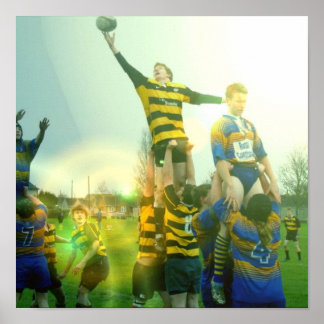 ラグビーマッチのポスター ポスター