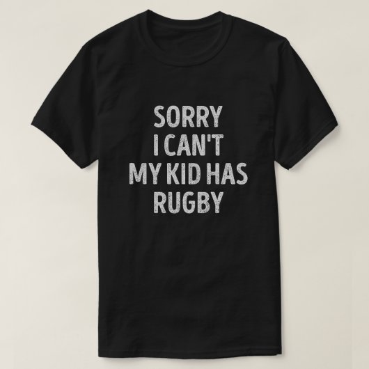 ラグビーママパパおもしろいラグビー親 Tシャツ (デザイン正面)