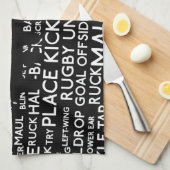 ラグビーユニオンギフトティータオル キッチンタオル (四つ折り)