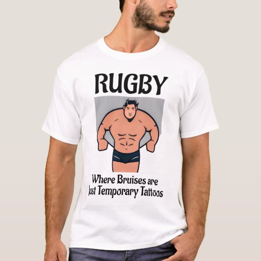 ラグビーユニセックスアザ – Rugby Tシャツ (正面)