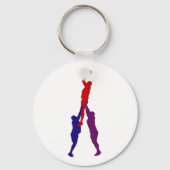 ラグビーラインアウトキーチェーン キーホルダー (正面)