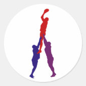 ラグビーラインアウトシール ラウンドシール (正面)