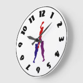 ラグビーラインナウト時計 ラージ壁時計 (傾斜)