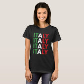ラグビーラグビーラグビーラグビーItaly Rugby Tシャツ (正面フル)