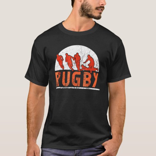 ラグビーヴィンテージスタイル Tシャツ (正面)