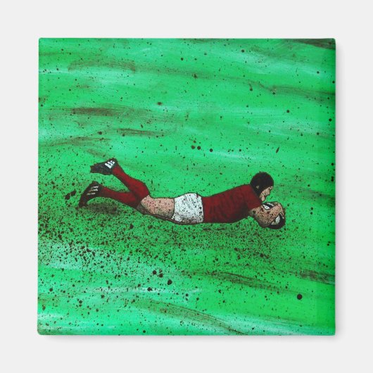 ラグビー冷蔵庫用マグネット マグネット (正面)