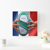 ラグビー壁時計 スクエア壁時計 (ホーム)