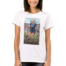 ラグビー女子プレイヤーTシャツ