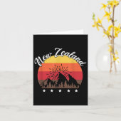 ラグビー好きなキウイのギフト ニュージーランド カード (黄色い花)