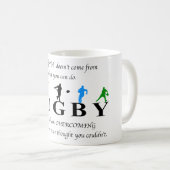 ラグビー感動的引用文 コーヒーマグカップ (正面右)