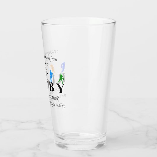 ラグビー感動的引用文 タンブラーグラス (左)