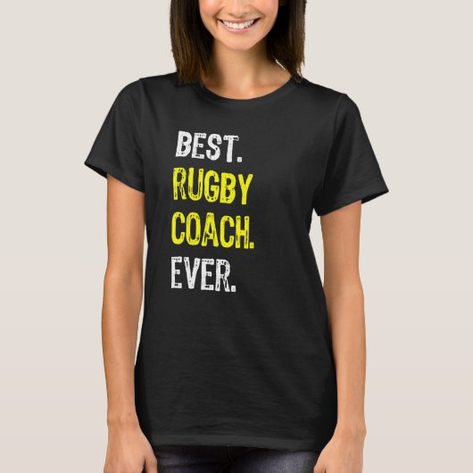ラグビー最高のビーコーチエバー Tシャツ (正面)