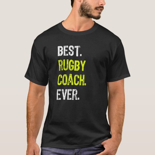 ラグビー最高のビーコーチエバー Tシャツ (正面)