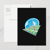 ラグビー競技場 ポストカード (正面/裏面)