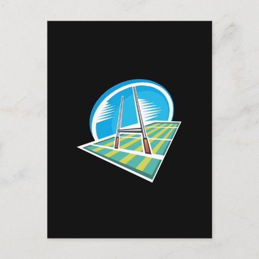 ラグビー競技場 ポストカード (正面)