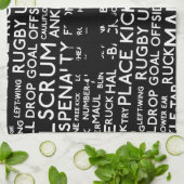 ラグビー組合の贈り物 キッチンタオル (折り畳み)