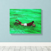 ラグビー絵画トライ キャンバスプリント (インサイチュ (ウッドフロア))