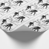 ラグビー連合のヴィンテージ ラッピングペーパー (角)