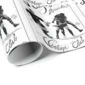 ラグビー連合のヴィンテージ ラッピングペーパー (ロールコーナー)