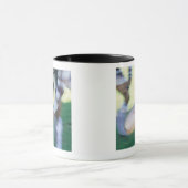 ラグビー連合プレーヤーの渡ることの閉めて下さい マグカップ (中央)