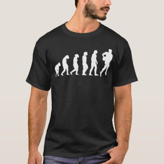 ラグビー進化スポーツラグビー愛好家おもしろ少年 Tシャツ