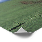 ラグビー選手がボールを蹴る ポスター (角)