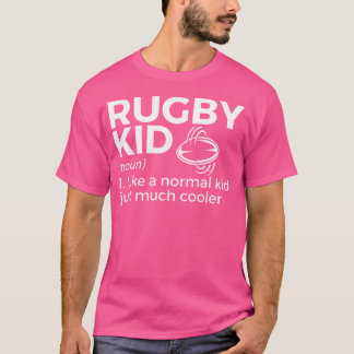 ラグビー選手のラグビーキッド定義 Tシャツ