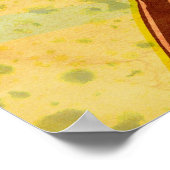 ラグビー選手の手球 ポスター (角)