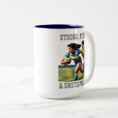 ラグビー選手ツートーンマグカップ ツートーンマグカップ (正面右)