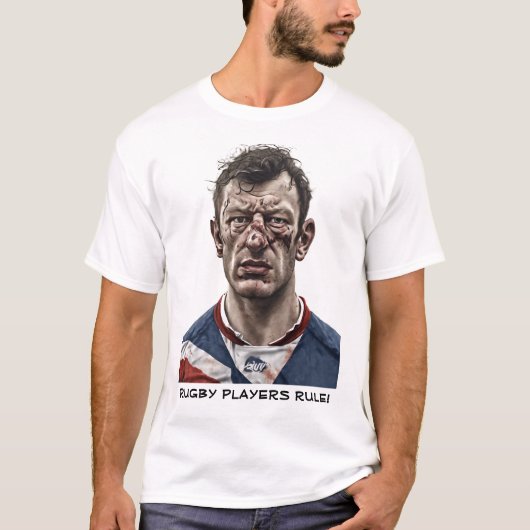 ラグビー選手ルールTシャツ Tシャツ (正面)