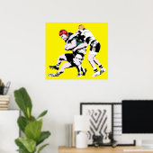 ラグビー選手 – ラグビー絵画ズプリント ポスター (ホームオフィス)