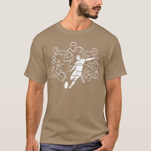 ラグビー選手 大学選手ギフト 女子 Tシャツ (正面)