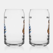 ラグビー16oz缶グラス印刷ライフプリント ガラス缶 (左)