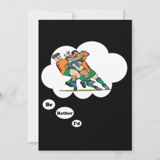 ラグビー2になりた遊い 招待状 (正面)